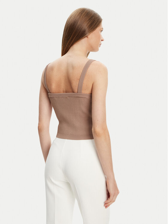 Guess Guess Τοπ W5YR10 Z0130 Καφέ Regular Fit