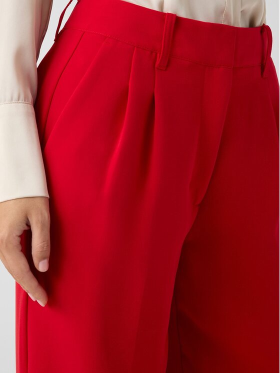 Guess Guess Kalhoty z materiálu 182626 Červená Classic Fit