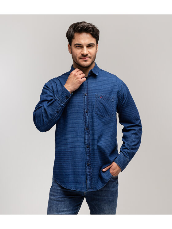 Lee Cooper Lee Cooper Koszula SOREN 5819 Granatowy Comfort Fit