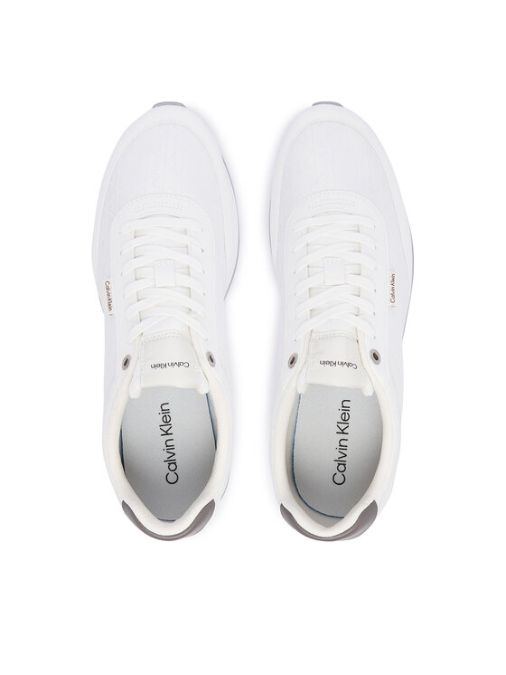 Calvin Klein Calvin Klein Сникърси Retro Runner T Lth Aop Ny HM0HM02213 Бял