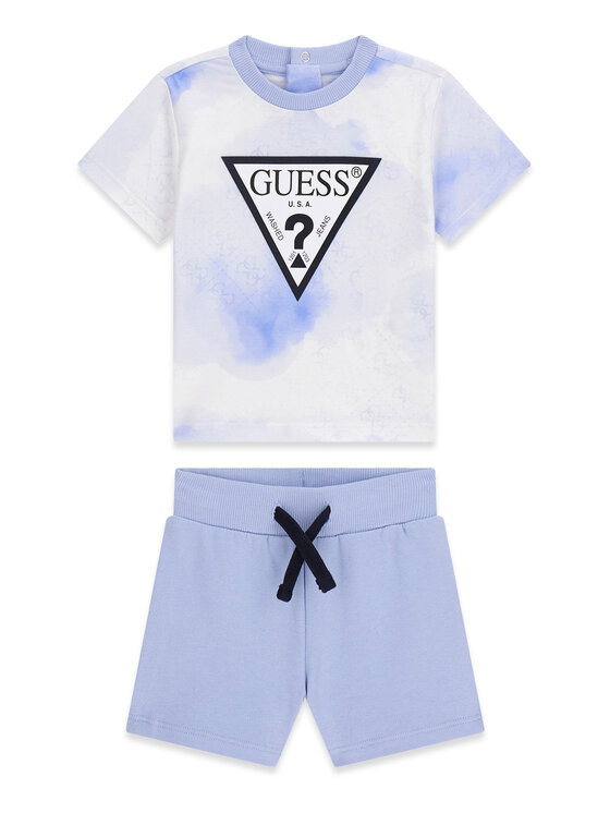 Guess Guess Súprava Tričko a šortky I6RG08 K8HM4 Modrá Regular Fit