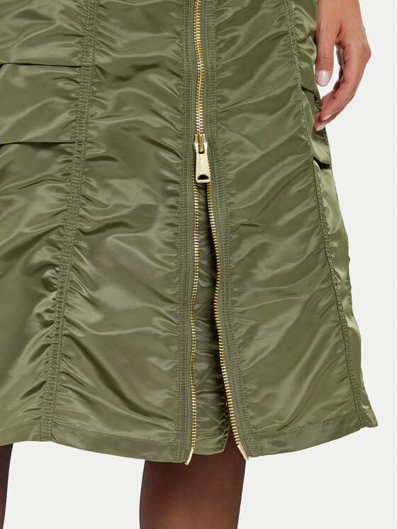 Alpha Industries Alpha Industries Spódnica midi 148067 Zielony Regular Fit