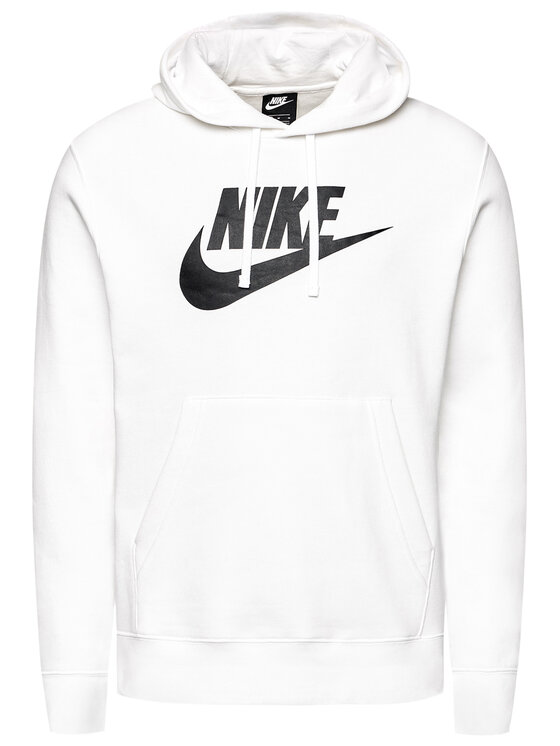 Nike Nike Bluză Sportswear Club BV2973 Alb Standard Fit