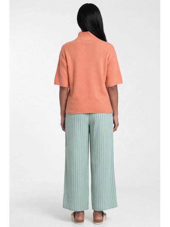 FIGL FIGL Svetr M1324 Oranžová Loose Fit