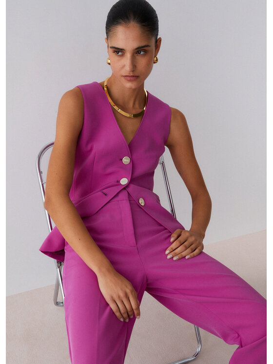 Liu Jo Liu Jo Pantaloni di tessuto CA6360T2200P963B Rosa Regular Fit