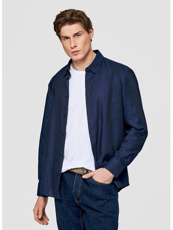 Pako Lorente Pako Lorente Koszula P26SF-1X-030 Granatowy Regular Fit