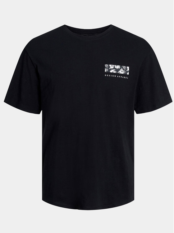 Jack&Jones Jack&Jones Majica Guru 12249187 Črna Relaxed Fit