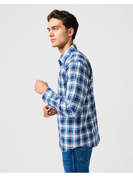 Wrangler Wrangler Camicia 112362767 Blu Regular Fit