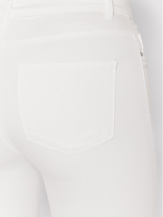 ONLY ONLY Kratke traperice Rain 15176847 Bijela Slim Fit
