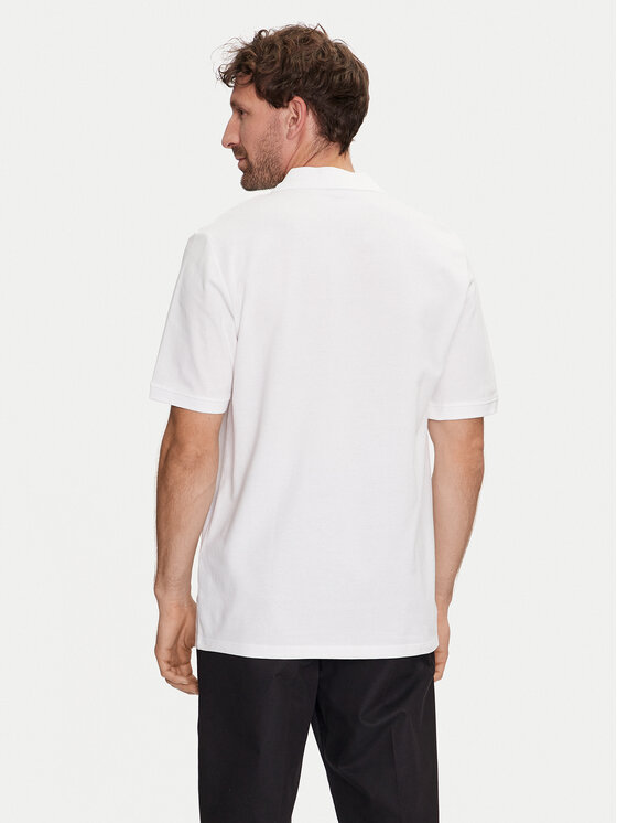 Jack&Jones Jack&Jones Тениска с яка и копчета Jprblaalfie 12259678 Бял Regular Fit