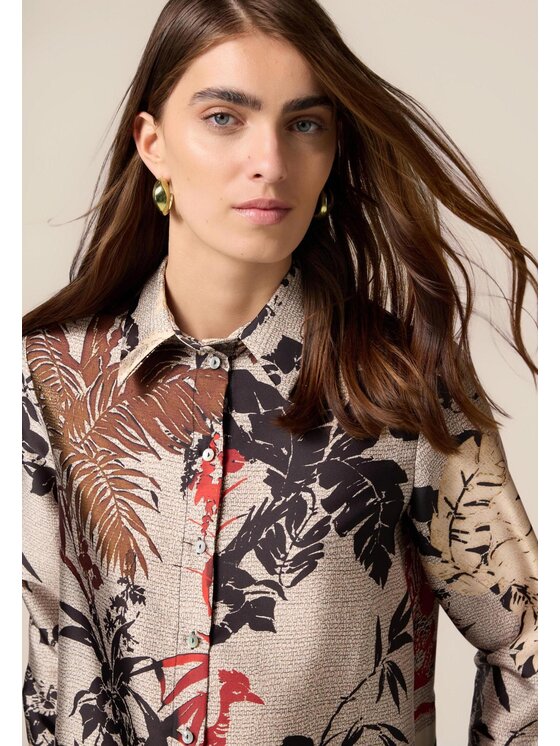 Oltre Oltre Camicia 5110R003013N0R2 Écru Baggy Fit