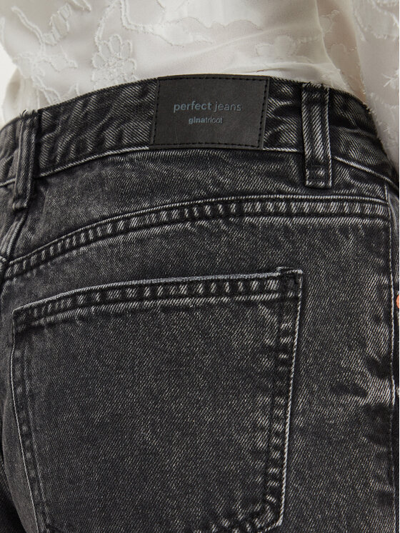 Gina Tricot Gina Tricot Τζιν 21489 Μαύρο Straight Fit