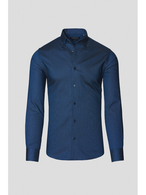 Lancerto Lancerto Koszula Trine KO073224000022 Granatowy Slim Fit