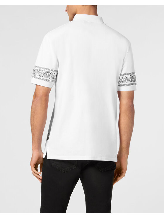 PHILIPP PLEIN PHILIPP PLEIN Polokošile 22941 Bílá Slim Fit