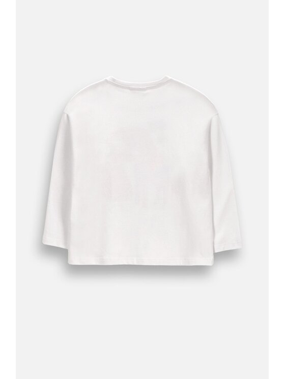 Coccodrillo Coccodrillo Longsleeve ZC6143102HGK-001 Biały Regular Fit