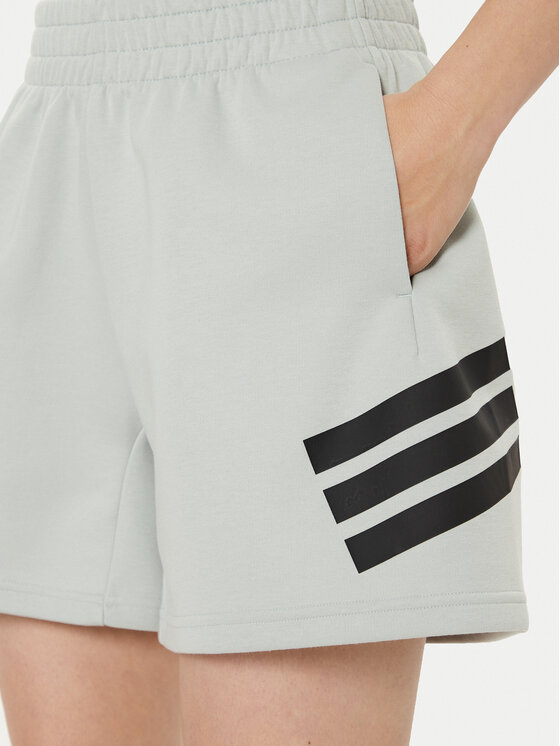 adidas adidas Szorty sportowe Future Icons 3-Stripes JC5446 Szary Loose Fit