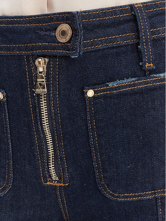 Guess Guess Jeansy W6RA3F D6881 Granatowy Regular Fit