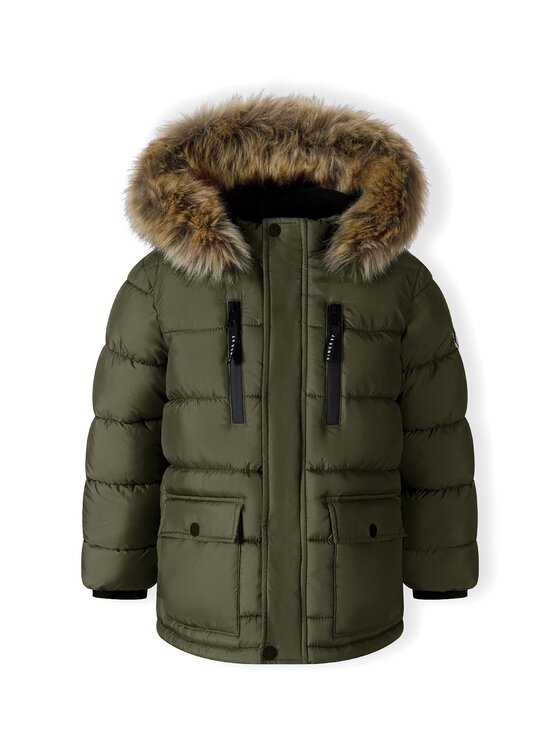 MINOTI MINOTI Kurtka zimowa 19coat53 Khaki Regular Fit