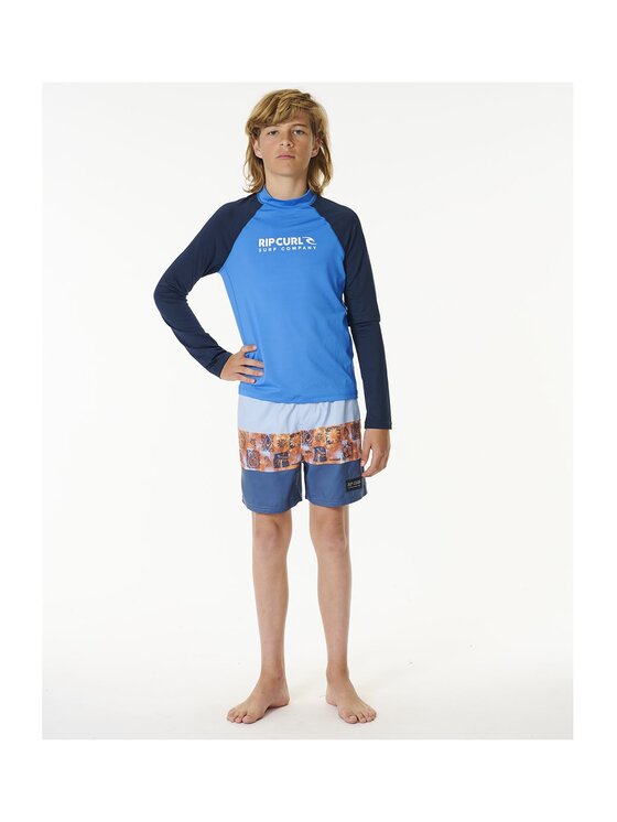 Rip Curl Rip Curl Koszulka do pływania Shock Upf L/S-Boy Niebieski