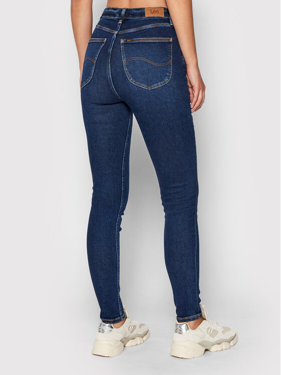 Lee Lee Džínsy Montana L32EDTRY 112139909 Tmavomodrá Skinny Fit