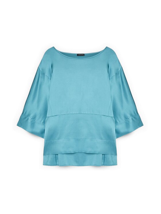Fiorella Rubino Fiorella Rubino Bluzka 2004L000660N004 Turkusowy Boxy Fit