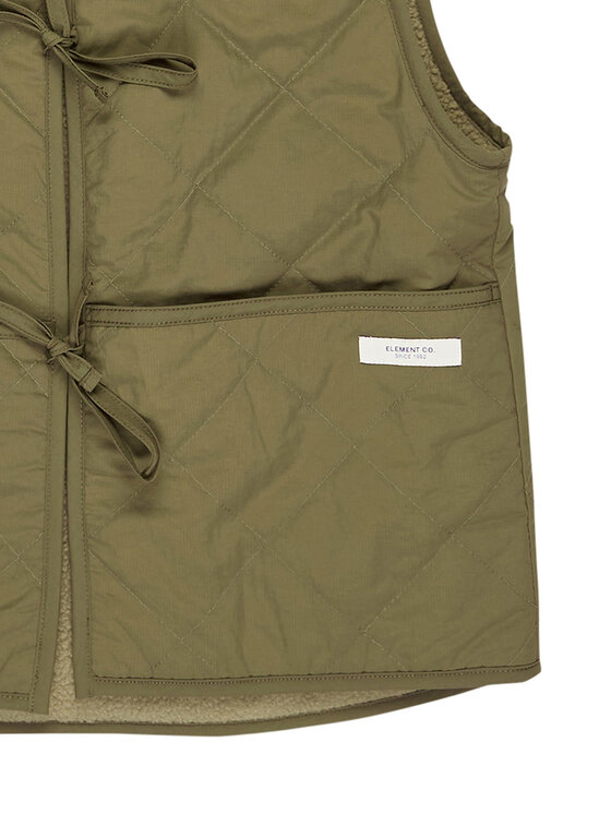 Element Element Sportisks veste Hanten Sherpa W ELJJK00147 Zaļš Relaxed Fit