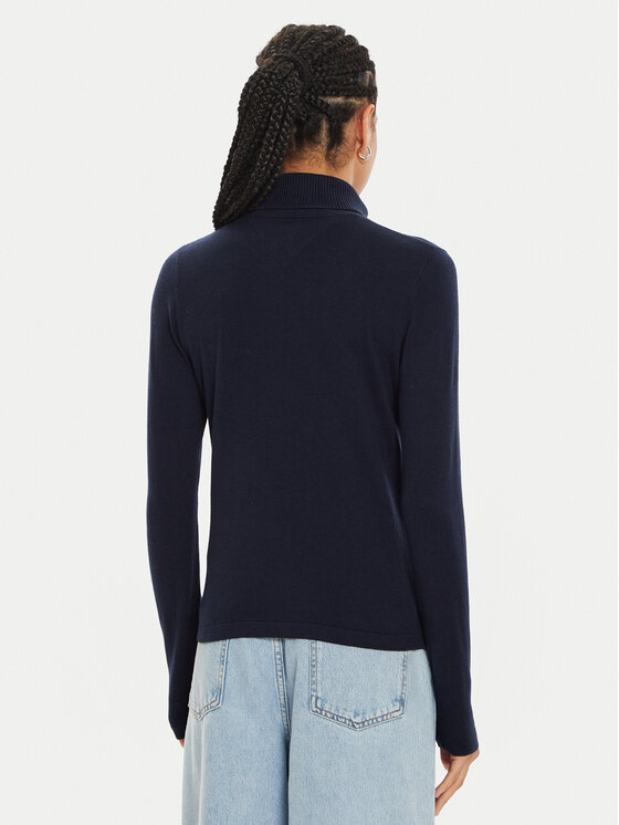 Tommy Jeans Tommy Jeans Rollkragenpullover Essential DW0DW19686 Dunkelblau Regular Fit