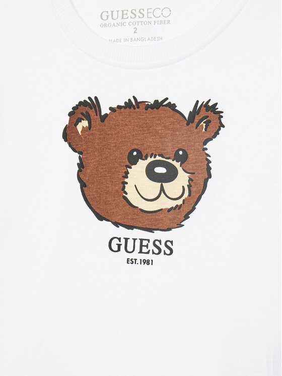 Guess Guess Bluse N5YI25 K8HM4 Weiß Regular Fit