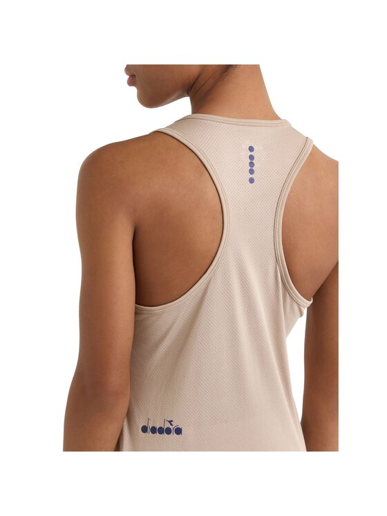 Diadora Diadora Koszulka techniczna L. TANK CORE Beżowy Basic Fit
