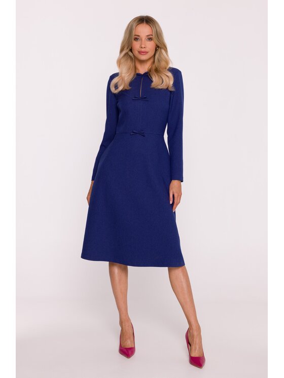 Stylove Stylove Sukienka codzienna S413 Niebieski A-Line Fit
