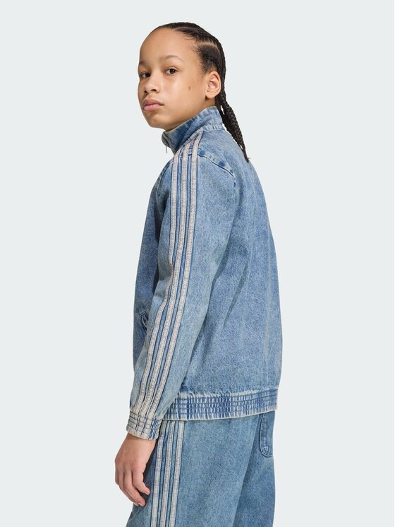 adidas adidas Teksajakk Firebird Loose Denim Track Top KR6530 Sinine Regular Fit