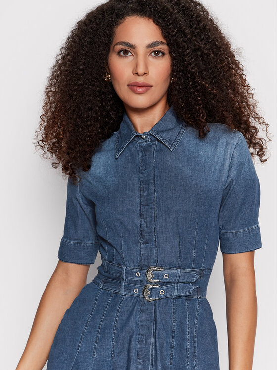 Vestito di jeans UA2180 D4555 Blu Regular Fit