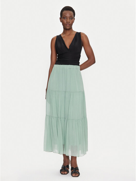 Dixie Dixie Maksi sijonas G207W007A Žalia Regular Fit
