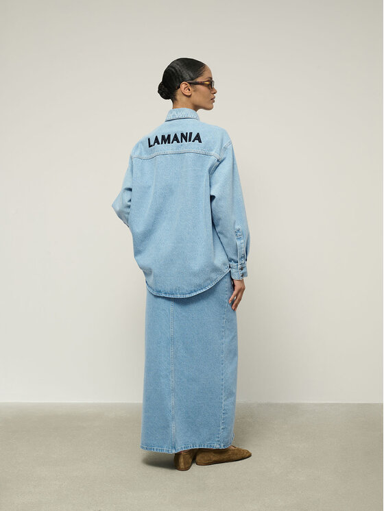 La Mania La Mania Gonna MAXI Blu Classic Fit