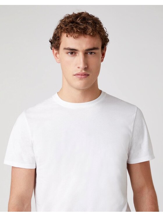 Wrangler Wrangler T-Shirt SS 2 PACK TEE Biały Regular Fit