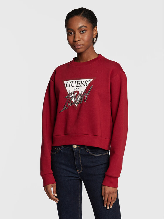 Felpa Icon W2BQ18 KB683 Bordeaux Regular Fit