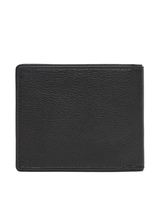 Tommy Hilfiger Tommy Hilfiger Голям мъжки портфейл Th Corp Cc Flap & Coin AM0AM13741 Черен
