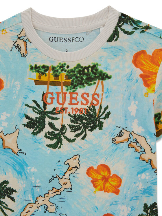 Guess Guess Sada T-shirt a šortky N6GG04 K8HM4 Barevná Regular Fit
