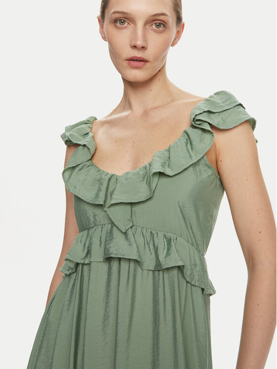 Vero Moda Vero Moda Rochie de vară Josie 10303761 Verde Regular Fit