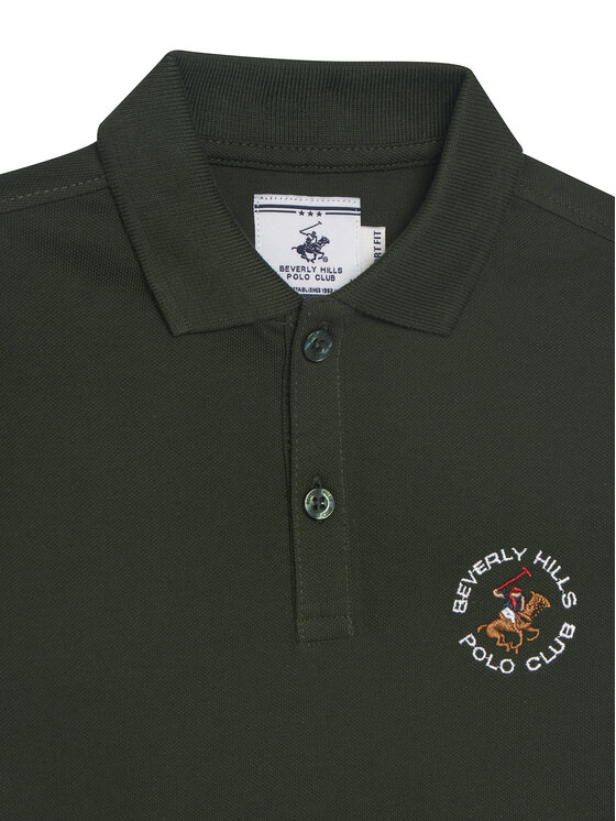 Beverly Hills Polo Club Beverly Hills Polo Club Polo P-SS26B-P42560 Tamno zelena Regular Fit