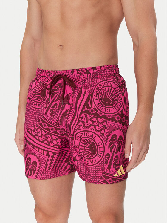 adidas adidas Pantaloncini da bagno FARM 3-Stripes JG3599 Rosa Regular Fit
