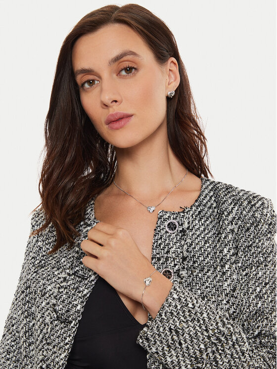 Guess Guess Naszyjnik JUBN04 501JW Srebrny