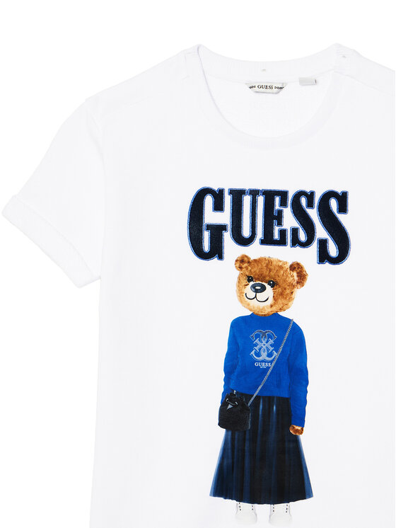 Guess Guess Každodenní šaty J6RK11 KAD74 Bílá Regular Fit