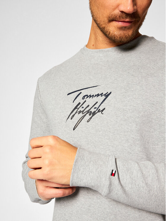 Tommy Hilfiger Tommy Hilfiger Bluza Track Top UM0UM02243 Szary Regular Fit