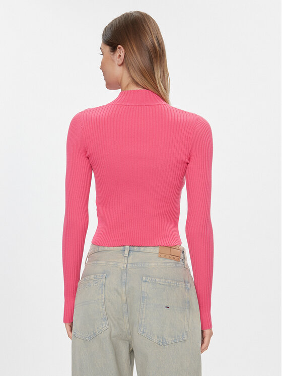 Tommy Jeans Tommy Jeans Kardigan DW0DW17243 Ružičasta Slim Fit