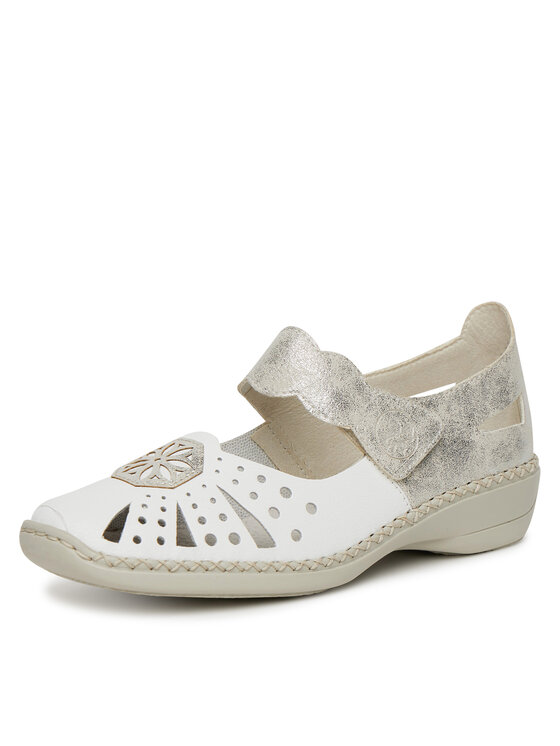 Rieker Rieker Halbschuhe 41368-80 Weiß