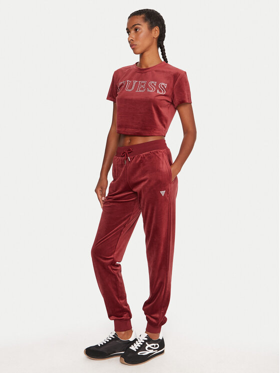 Guess Guess T-Shirt V3BI01 K0232 Dunkelrot Regular Fit