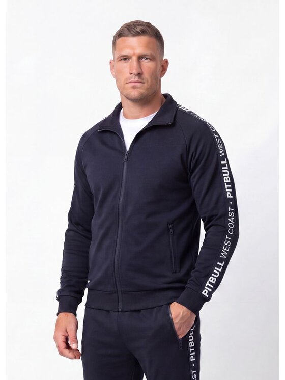 PITBULL PITBULL Bluza ARBOR TAPE Granatowy Regular Fit
