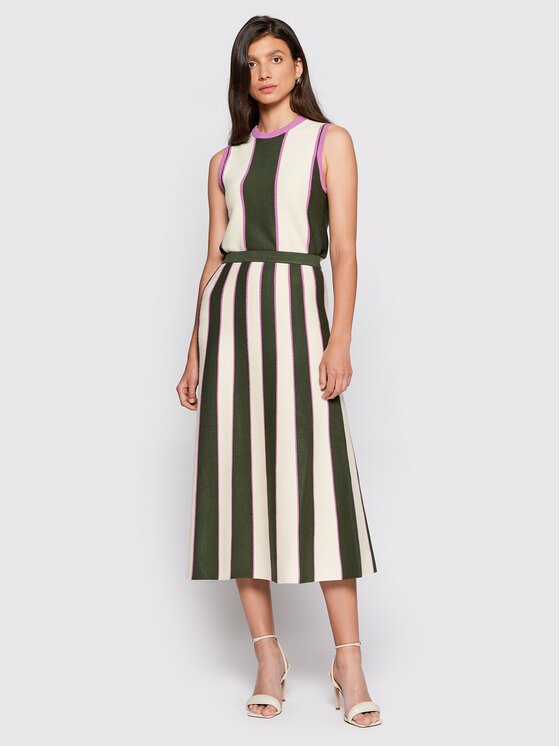 Victoria Victoria Beckham Victoria Victoria Beckham Trapecijos formos sijonas 1322KSK003791A Spalvota Regular Fit