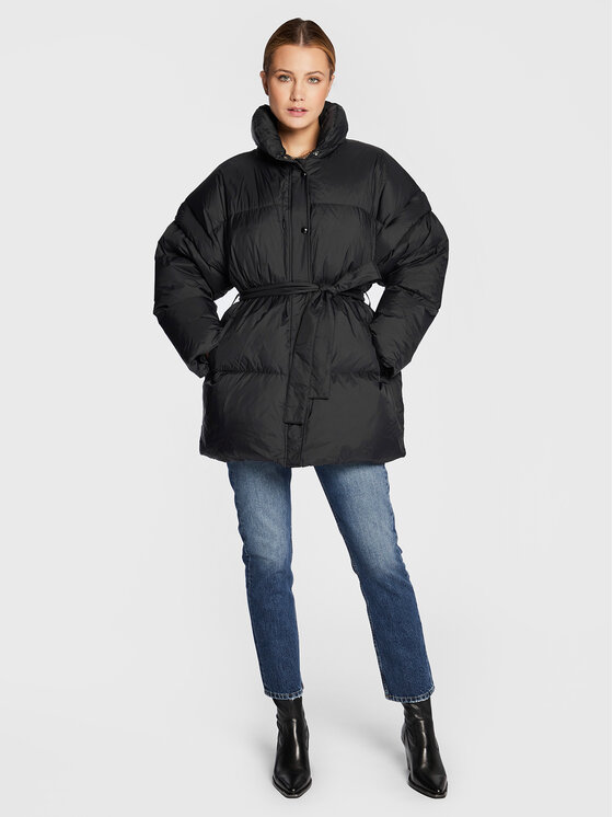 IRO IRO Pehelykabát Querra AR030 Fekete Regular Fit